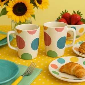 Pair Of Y2K Tabletops Lifestyles "Panache" Mugs